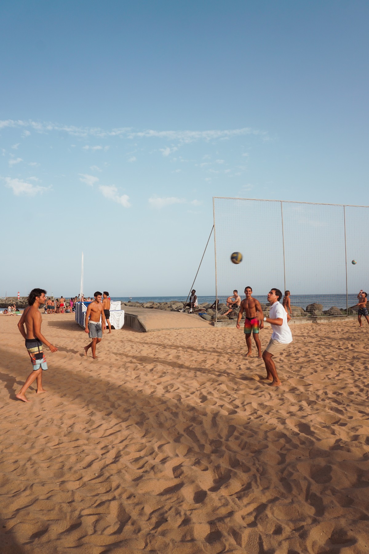 Beach volleyball on the fine sands of Machico — SeaBerry healthy lifestyle
